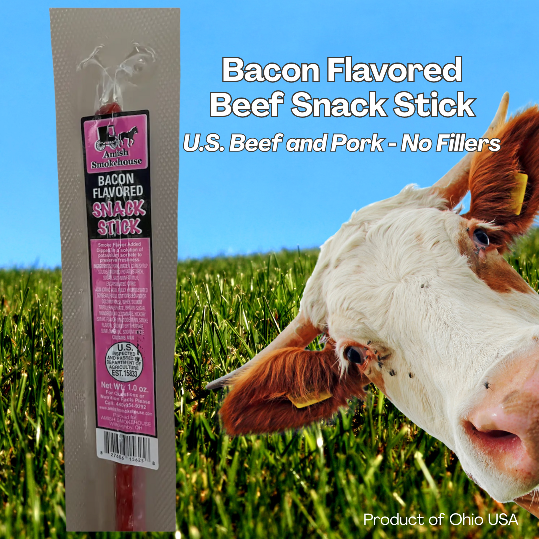 Bacon Flavored Beef Snack Stick