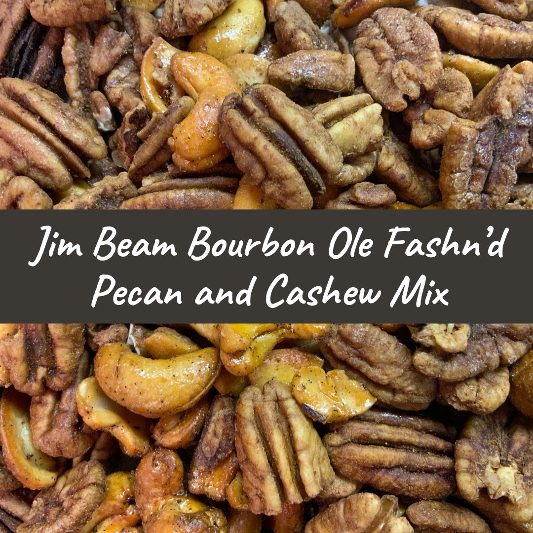 JIM BEAM BOURBON Ole Fashn'd Pecan Cashew Boozy Nut Mix