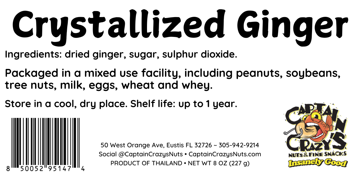 CRYSTALLIZED GINGER SLICES | Delicious Dried Fruit Snack