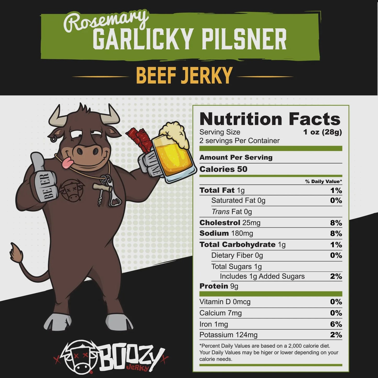 Rosemary Garlicky Pilsner Beef Brisket Jerky | Boozy Jerky