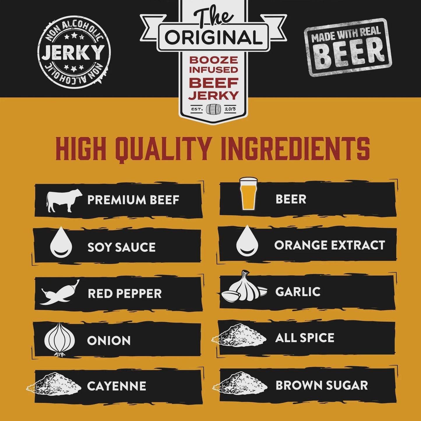 Spicy Citrus IPA Beef Brisket Jerky | Boozy Jerky