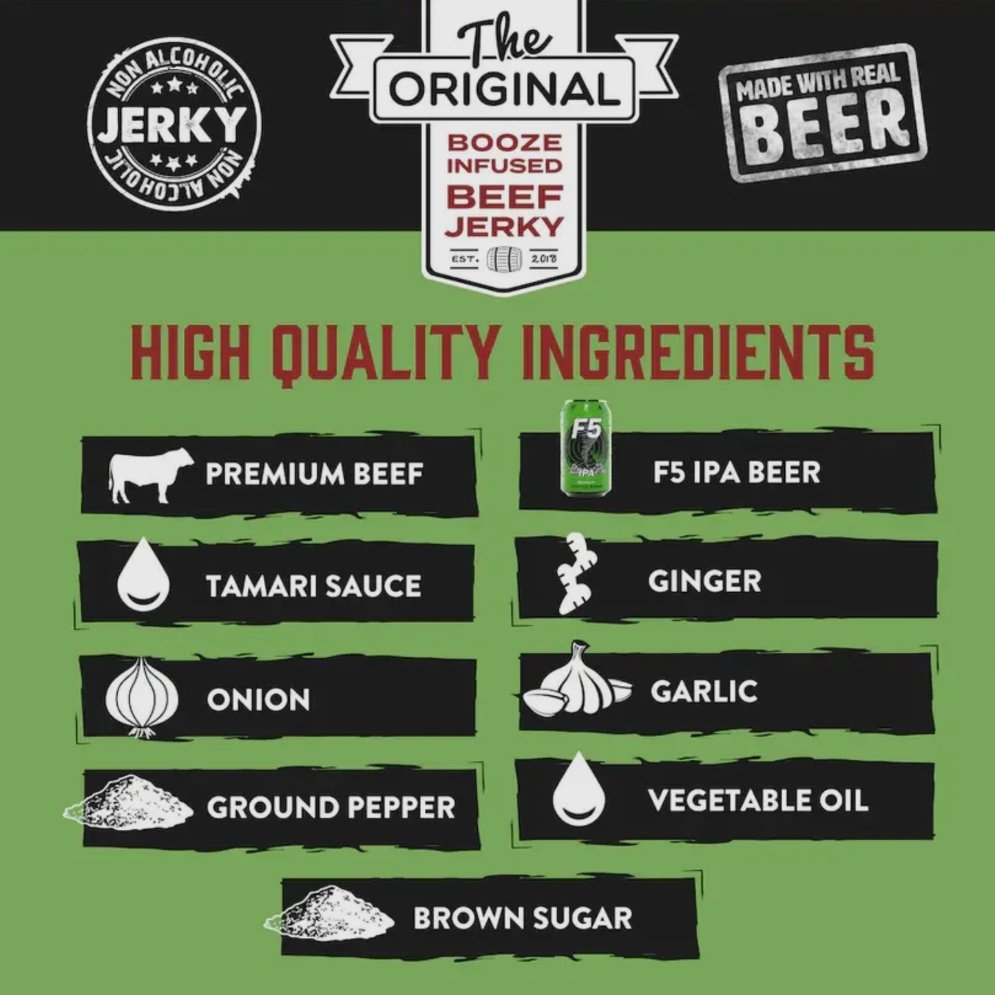 Teriyaki Twister IPA Beef Brisket Jerky | Boozy Jerky