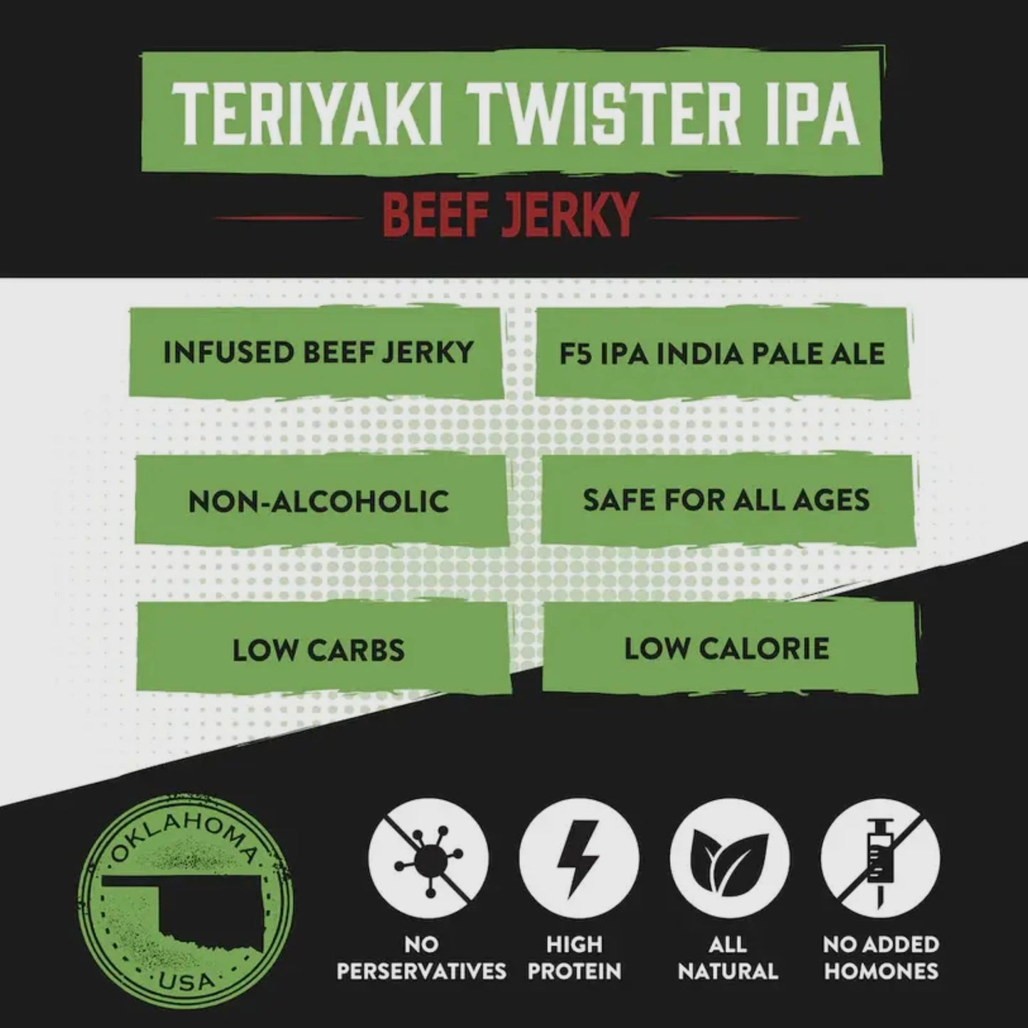 Teriyaki Twister IPA Beef Brisket Jerky | Boozy Jerky