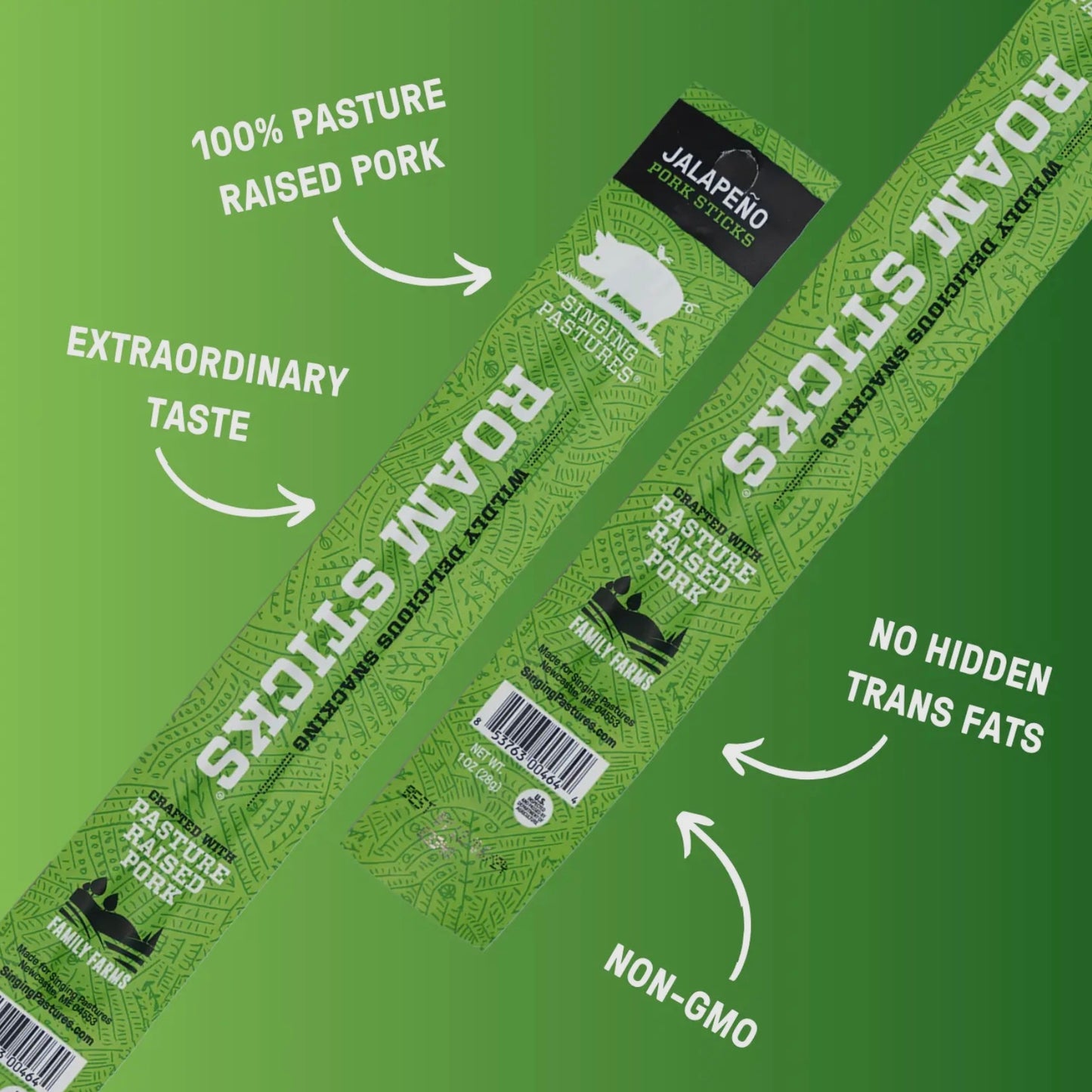 Pasture-Raised Pork Jalapeno Meat Stick