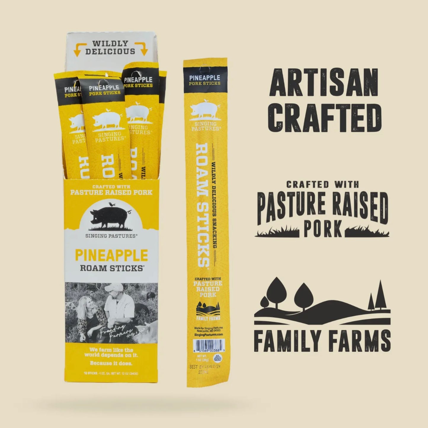 Pasture-Raised Pork Pineapple Meat Stick