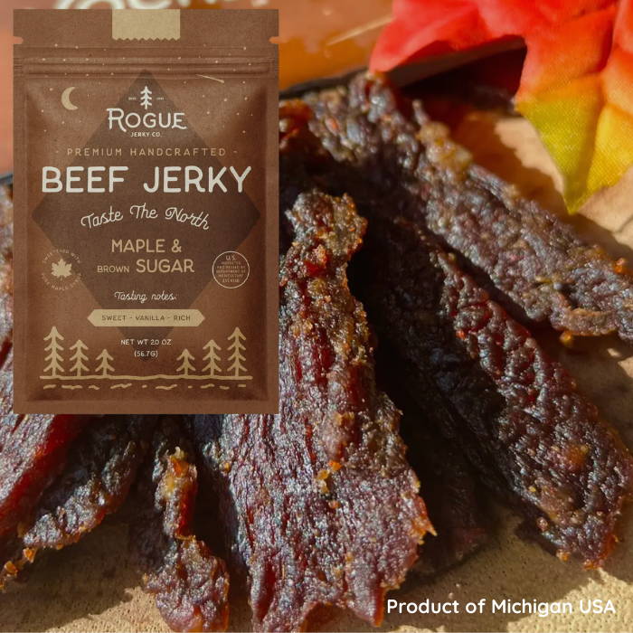 Maple and Brown Sugar Beef Jerky | Rogue Jerky Co.