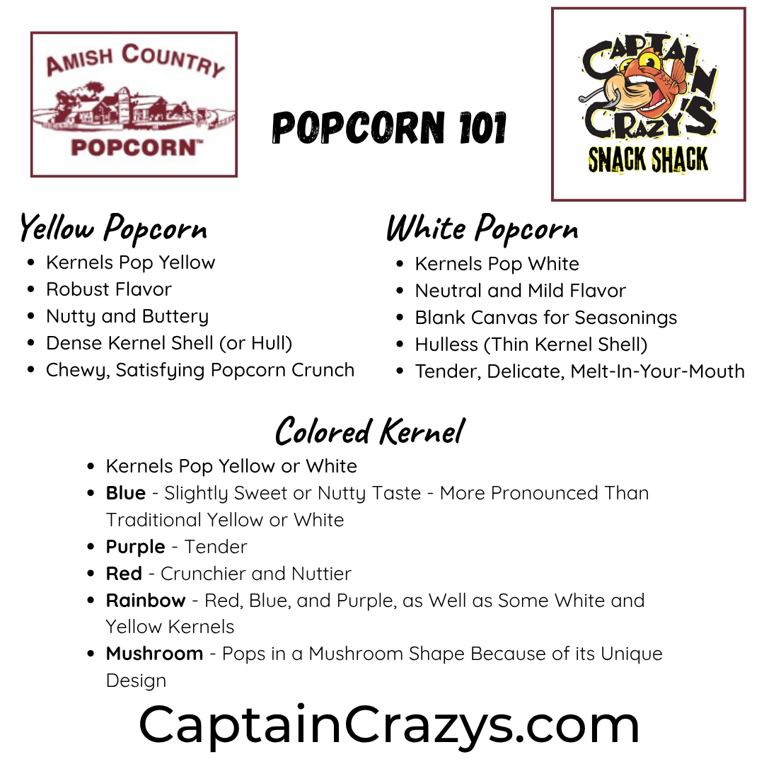 Buttery White Hulless Microwave Popcorn - Amish Country