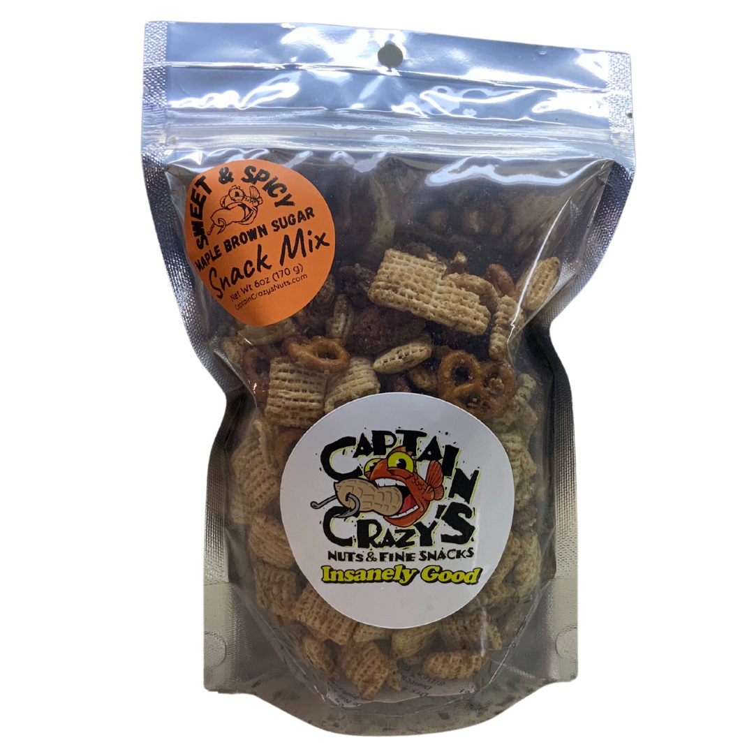 Sweet and Spicy Maple Brown Sugar Nutty Snack Mix - 6oz Resealable Bag