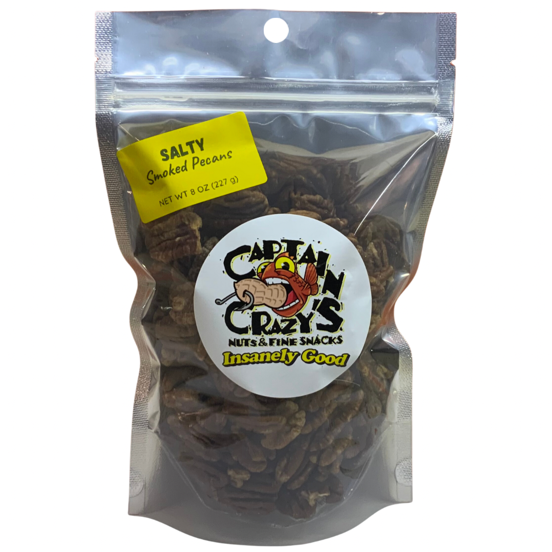 Salty Smoked Pecans - 8oz Resealable Bag
