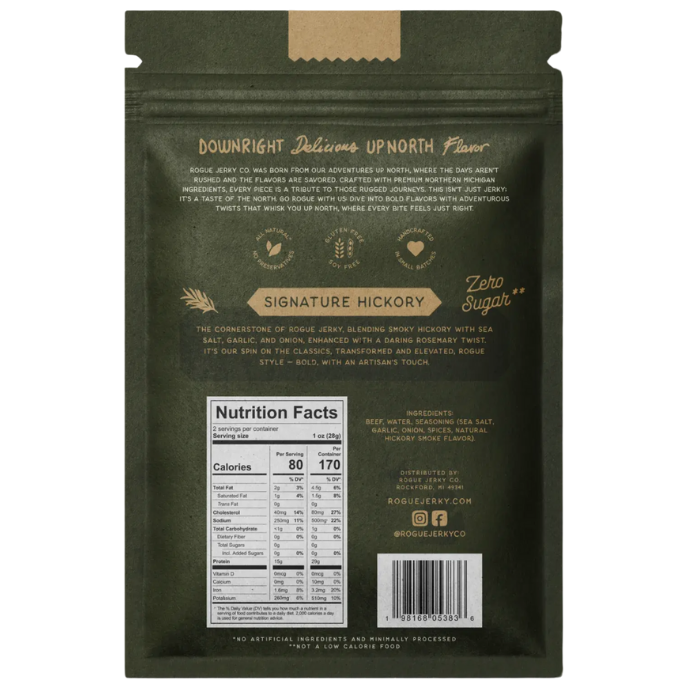 Signature Hickory Beef Jerky | Rogue Jerky Co.