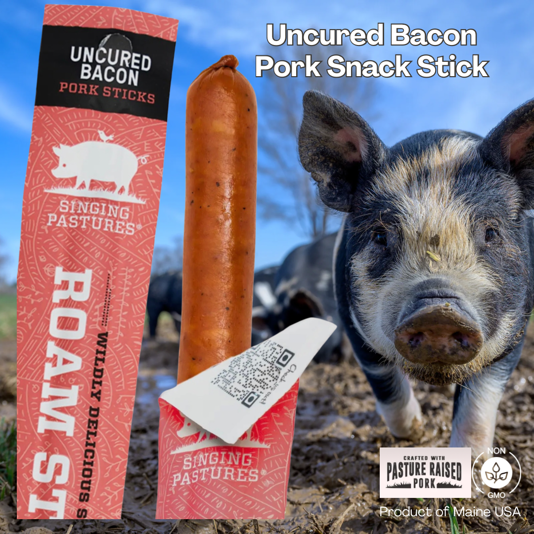 Pasture-Raised Pork Uncured Bacon Meat Stick
