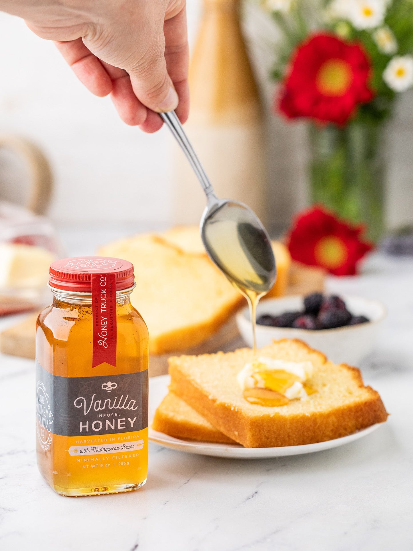 Raw Florida Vanilla Infused Honey