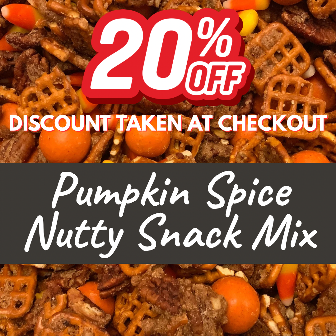 Pumpkin Spice Snack Mix – Gourmet Fall Snack with Pecans, Pretzels & Candy (Limited Edition)