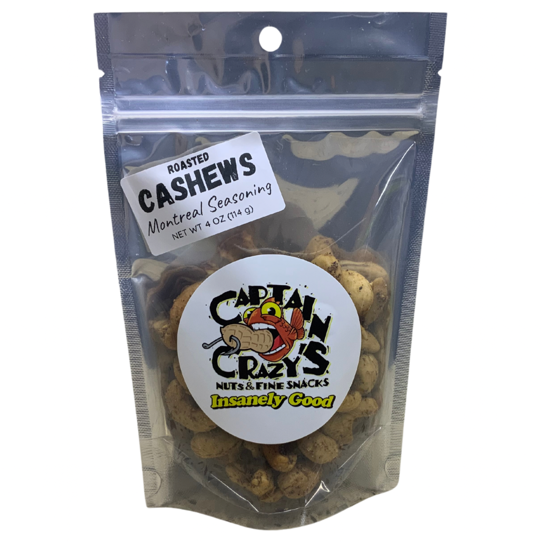 NEW! Montreal Seasoning Roasted Cashews - 4oz Resealable Bag