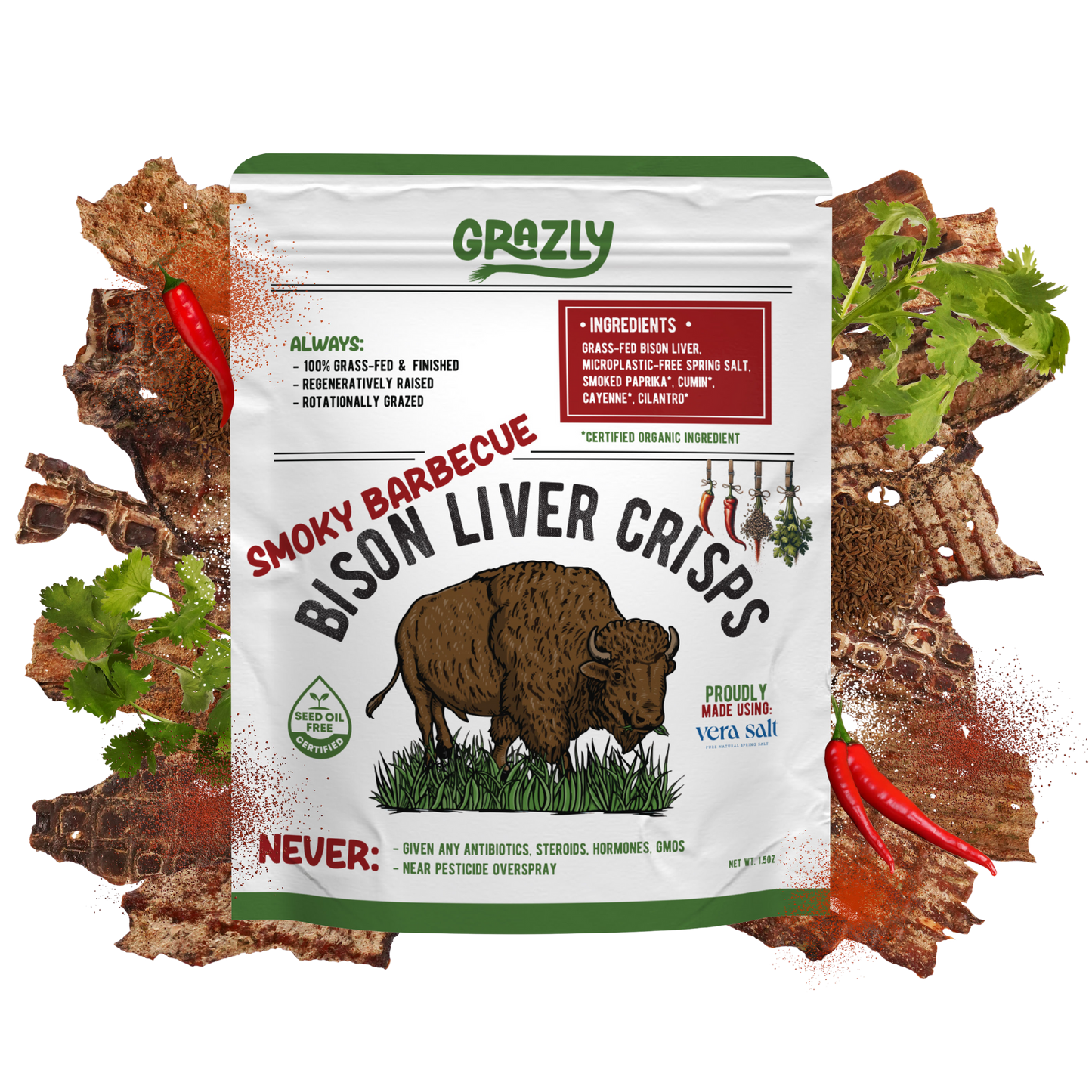 Grass-Fed Bison Liver Crisps | Grazly