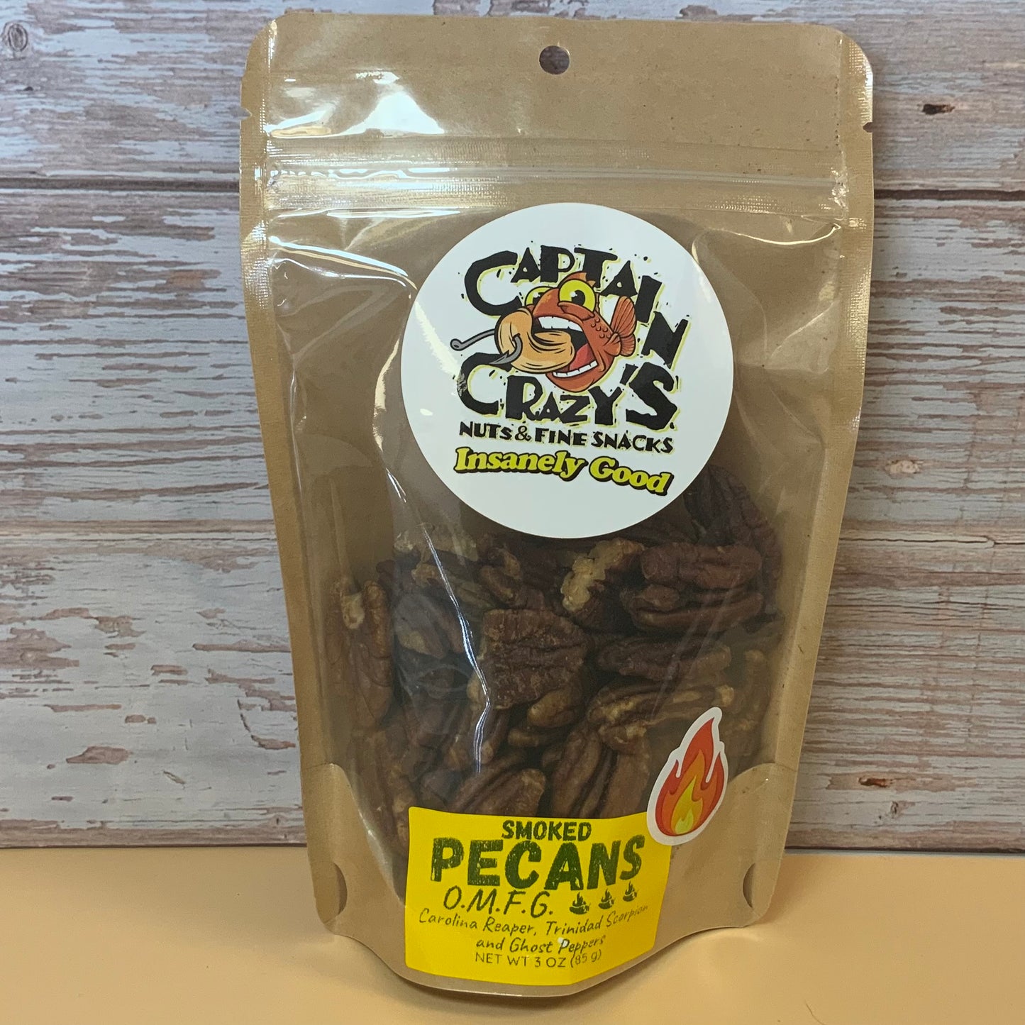 O.M.F.G. Hot Pepper Smoked Pecans