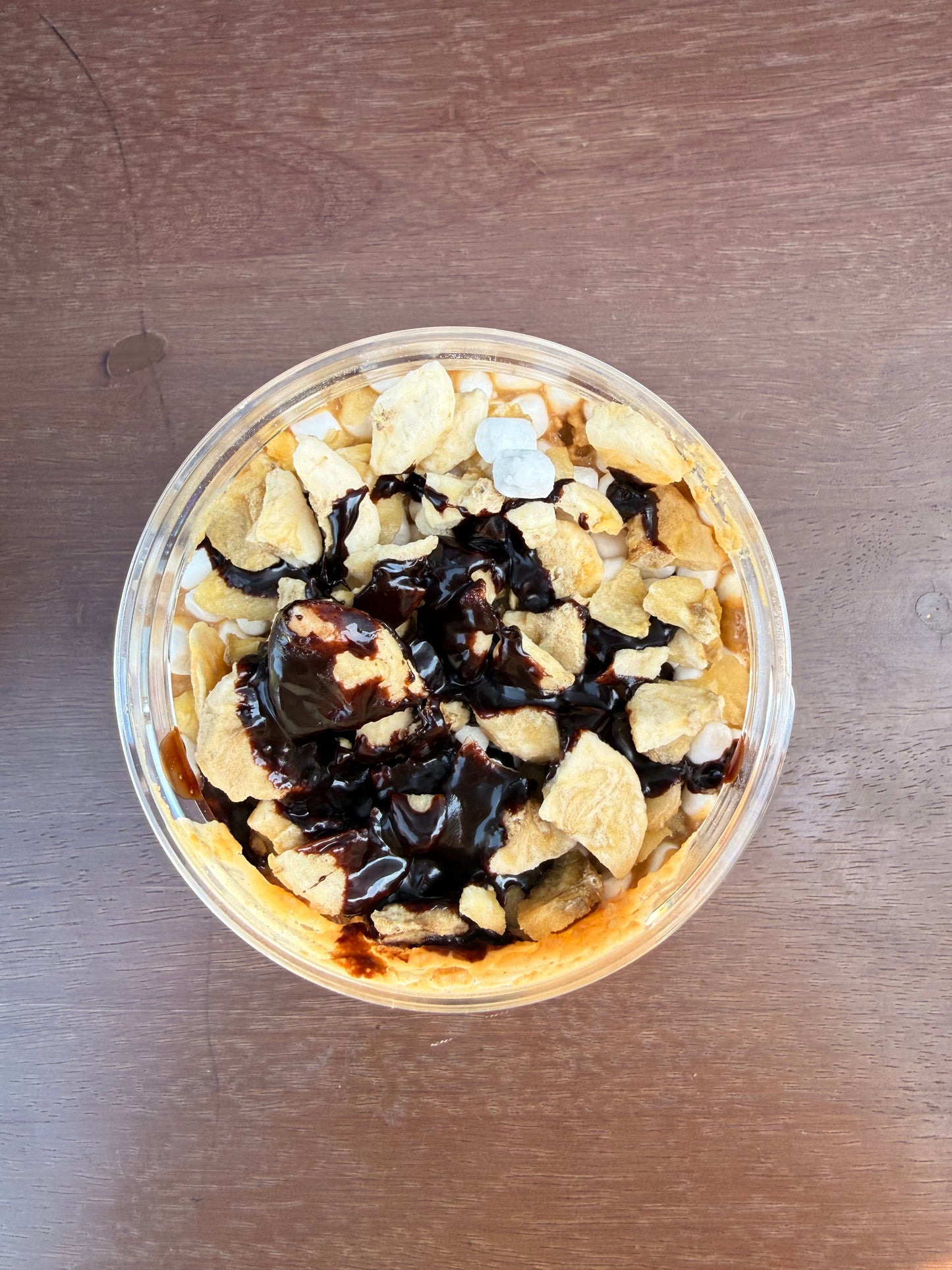 Fat-ish Elvis- Honey Roasted Peanut Butter with Chocolate, Bananas, & Marshmallows