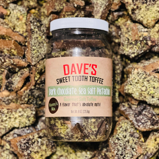 Dark Chocolate Sea Salt Pistachio Toffee