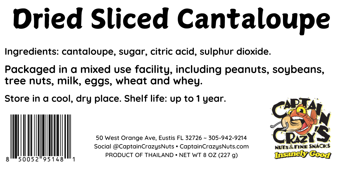 DRIED CANTALOUPE SLICES | Delicious Dried Fruit Snack