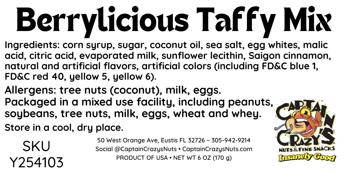 SALT WATER TAFFY Berrylicious Mix