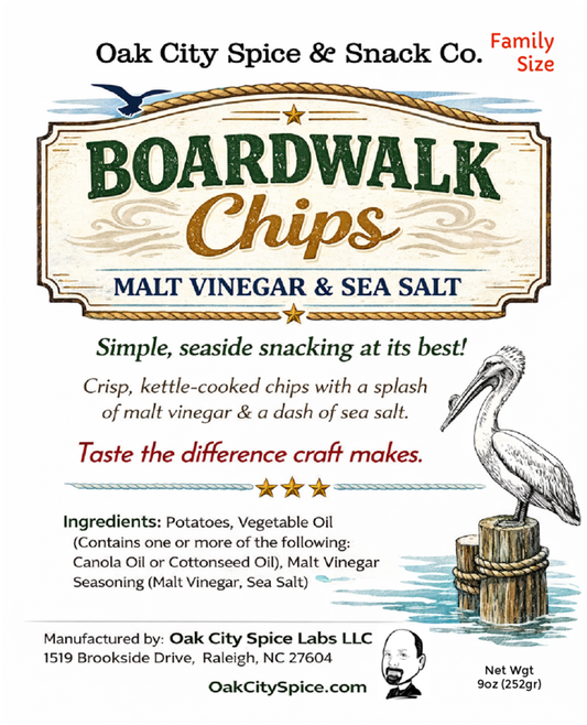 Boardwalk Malt Vinegar & Sea Salt Potato Chips