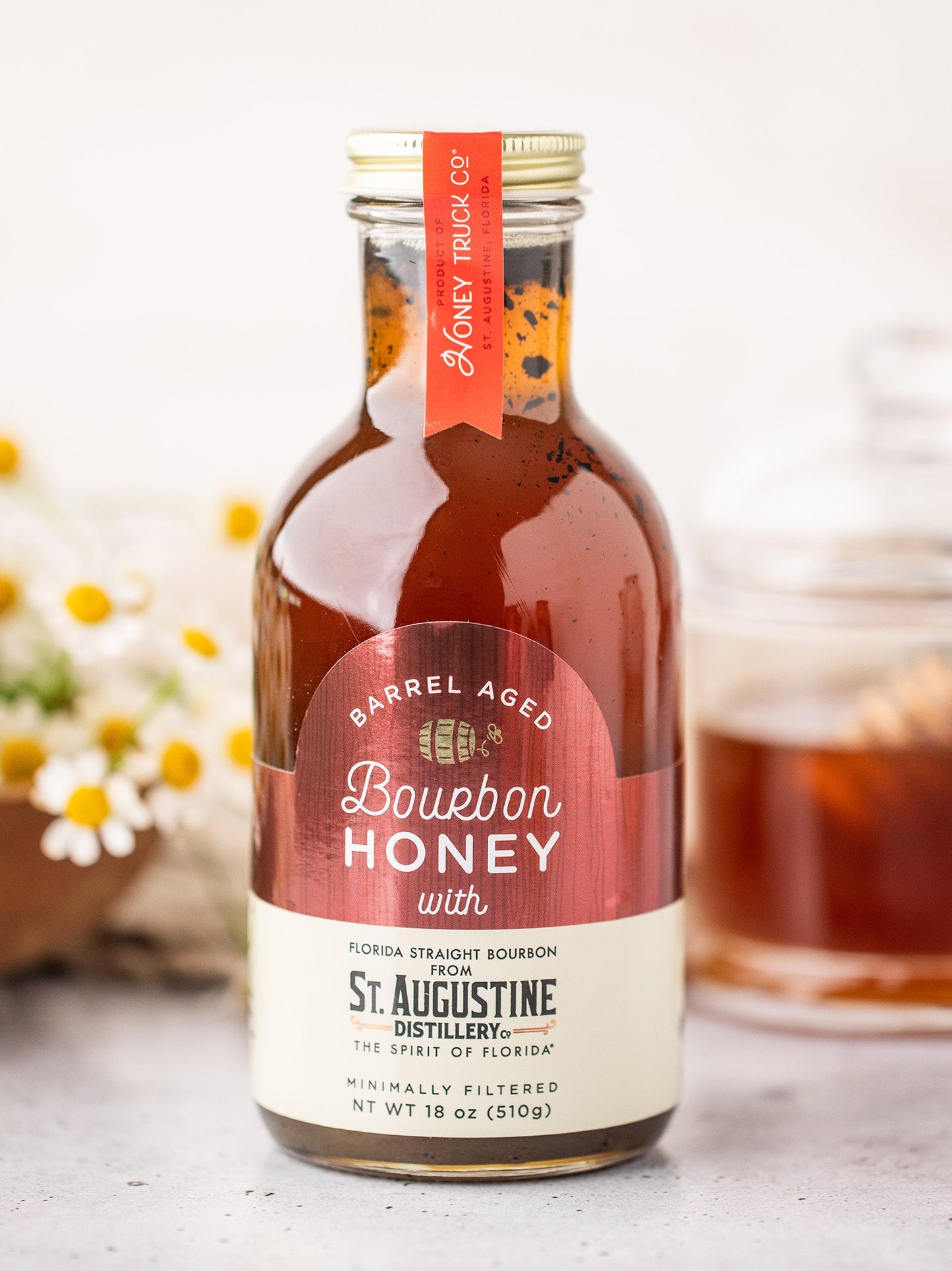 Raw Bourbon Infused Wildflower Honey