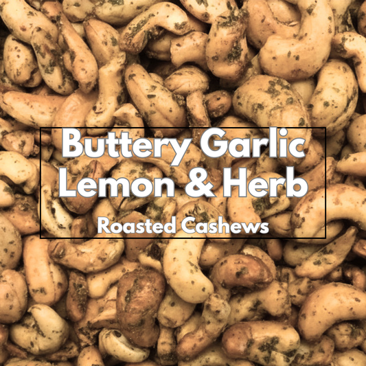 Buttery Garlic, Lemon & Herb Cashews