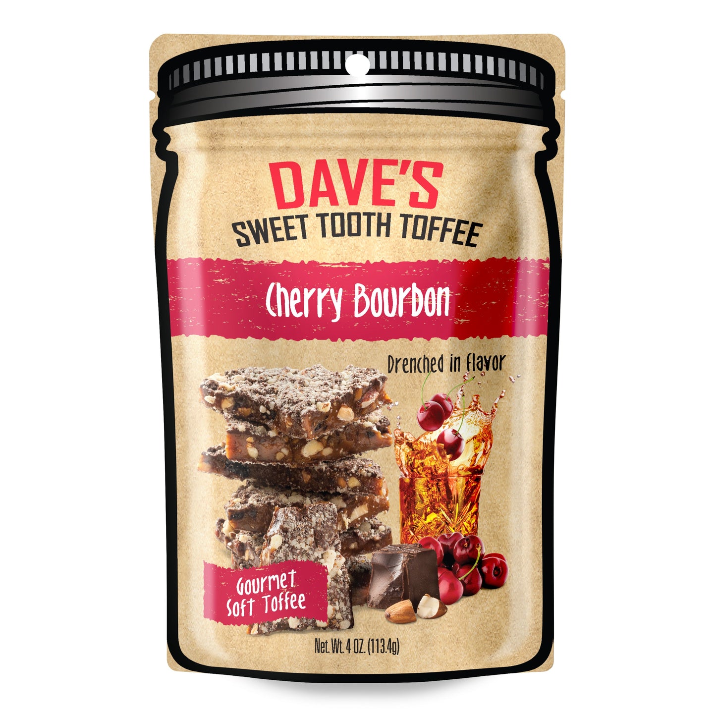 Cherry Bourbon Toffee