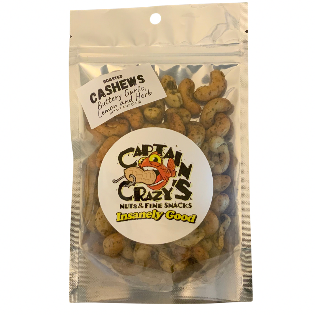 NEW! Buttery Garlic, Lemon and Herb Roasted Cashews