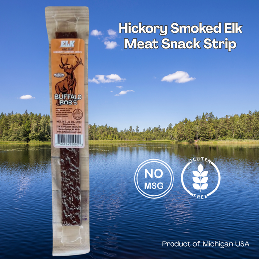 Elk Meat Strip | Hickory Smoked | Buffalo Bob’s