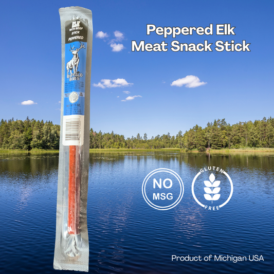 Elk Meat Stick | Peppered | Buffalo Bob’s