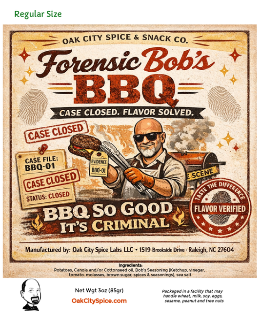 Forensic Bob's BBQ Potato Chips