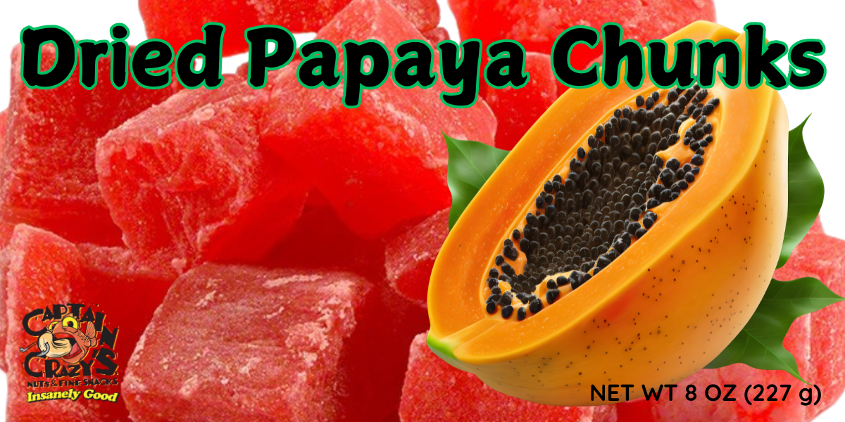 DRIED PAPAYA CHUNKS | Delicious Dried Fruit Snack