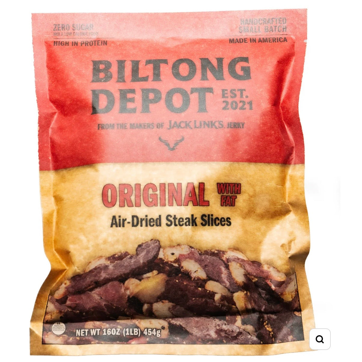 Biltong Depot Original Biltong with Fat (Air-Dried Beef)