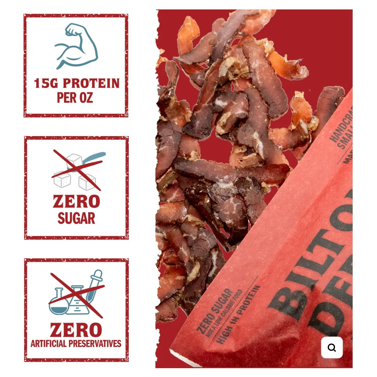 Biltong Depot Original Biltong with Fat (Air-Dried Beef)