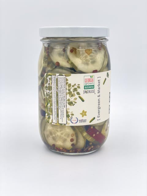 Bread and Butter Pickles with Unique Flavor