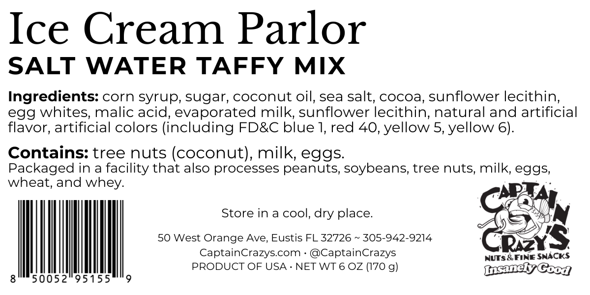 Ice Cream Parlor Salt Water Taffy Mix