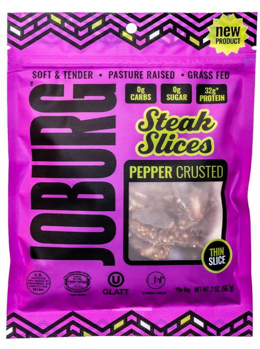 Pepper Crusted Steak Slices