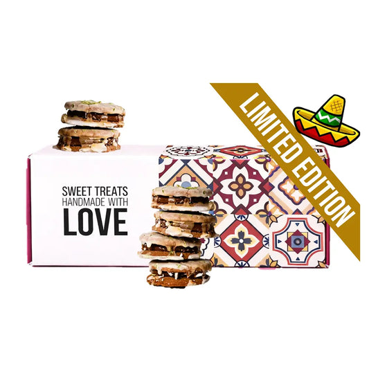 Tequila Lime Alfajores (16 Pack) – Citrus & Dulce de Leche Cookies