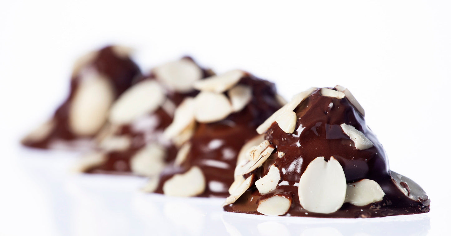 Chocolate Almond Dulce de Leche Truffles