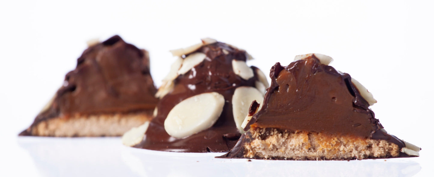 Chocolate Almond Dulce de Leche Truffles