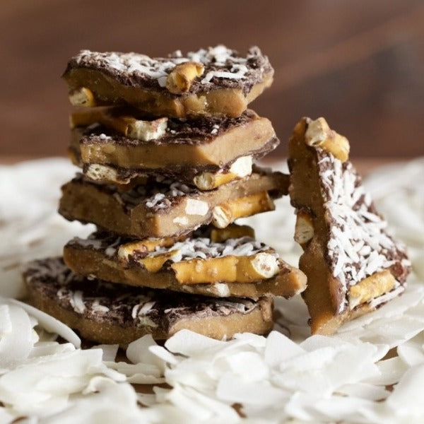 Coconut Pretzel Toffee
