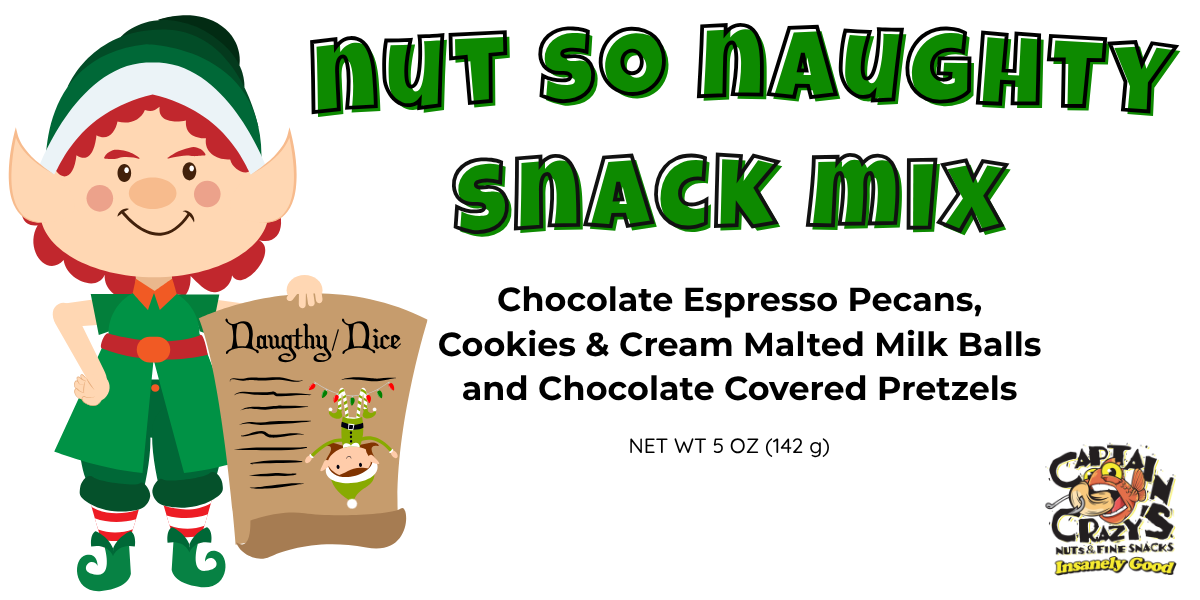 Nut So Naughty Holiday Snack - Chocolate Espresso Pecans & Chocolates