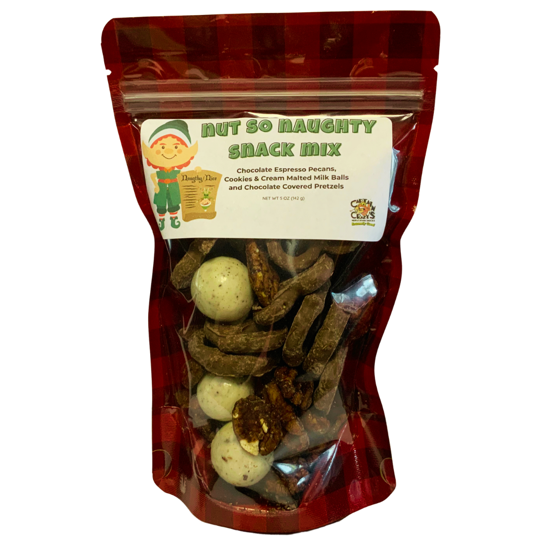 Nut So Naughty Holiday Snack - Chocolate Espresso Pecans & Chocolates