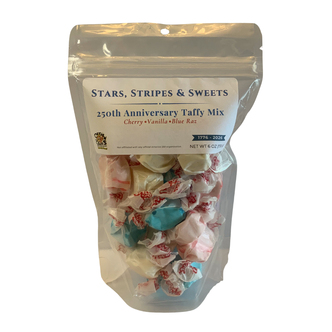 Stars, Stripes & Sweets™ – 250th Anniversary Taffy Mix (Cherry, Vanilla & Blue Raz)