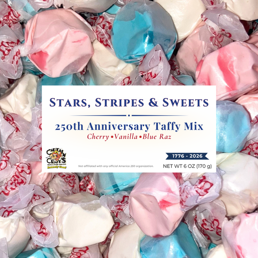 Stars, Stripes & Sweets™ – 250th Anniversary Taffy Mix (Cherry, Vanilla & Blue Raz)