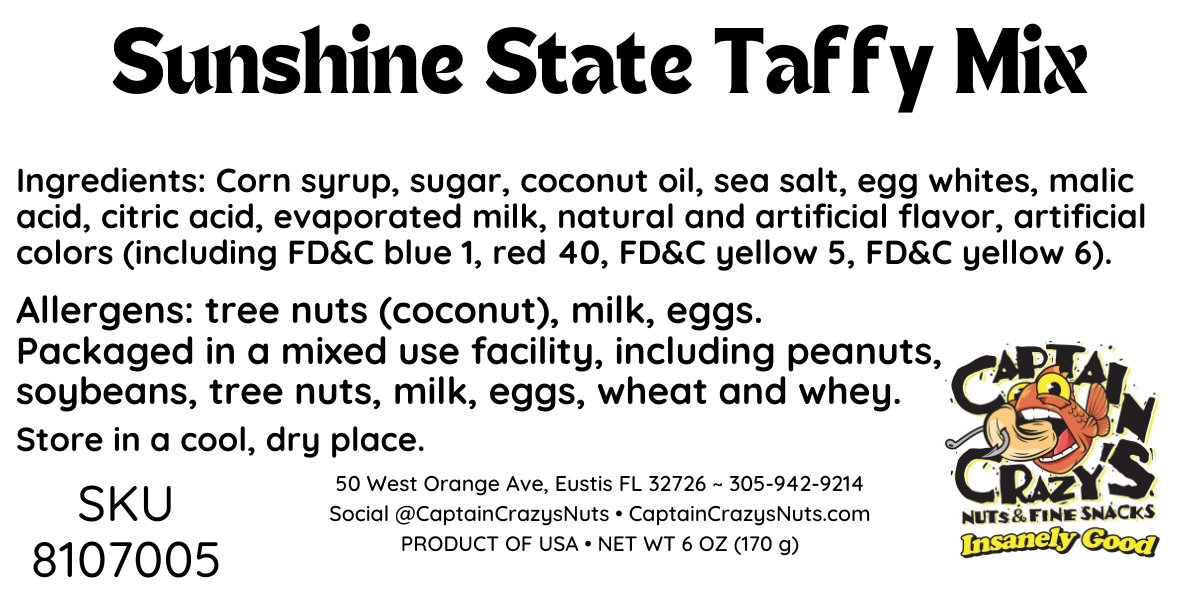 SALT WATER TAFFY Sunshine State Mix