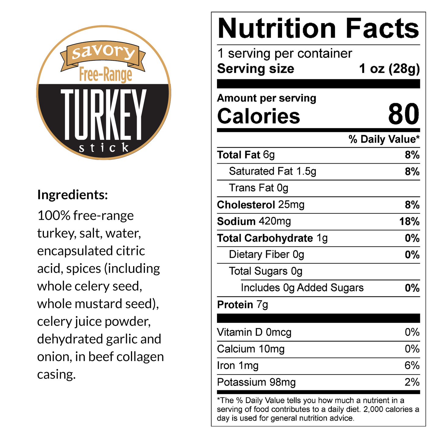 Variety - Free-Range Turkey Flavors Sticks (No Sugar)