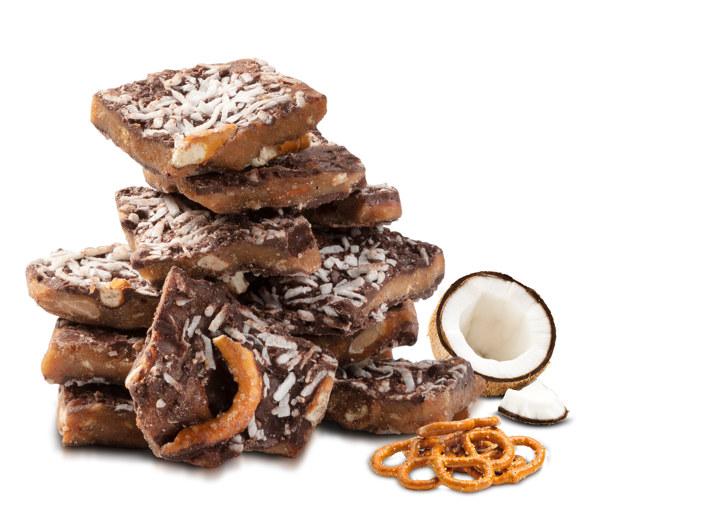 Coconut Pretzel Toffee