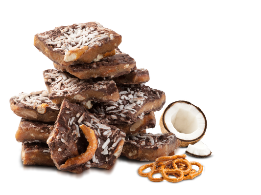 Coconut Pretzel Toffee